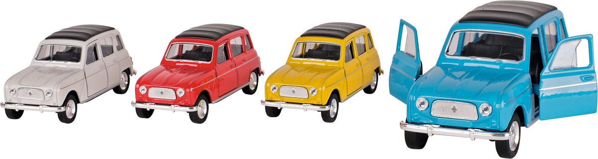 Modell des Renault 4 aus Spritzguss, Maßstab 1:34