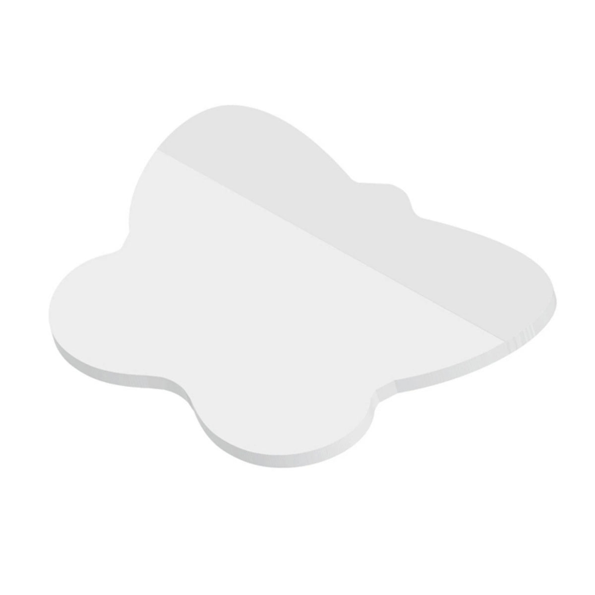Naturweiße Schmetterling Haftnotizen mit Logo bedrucken
