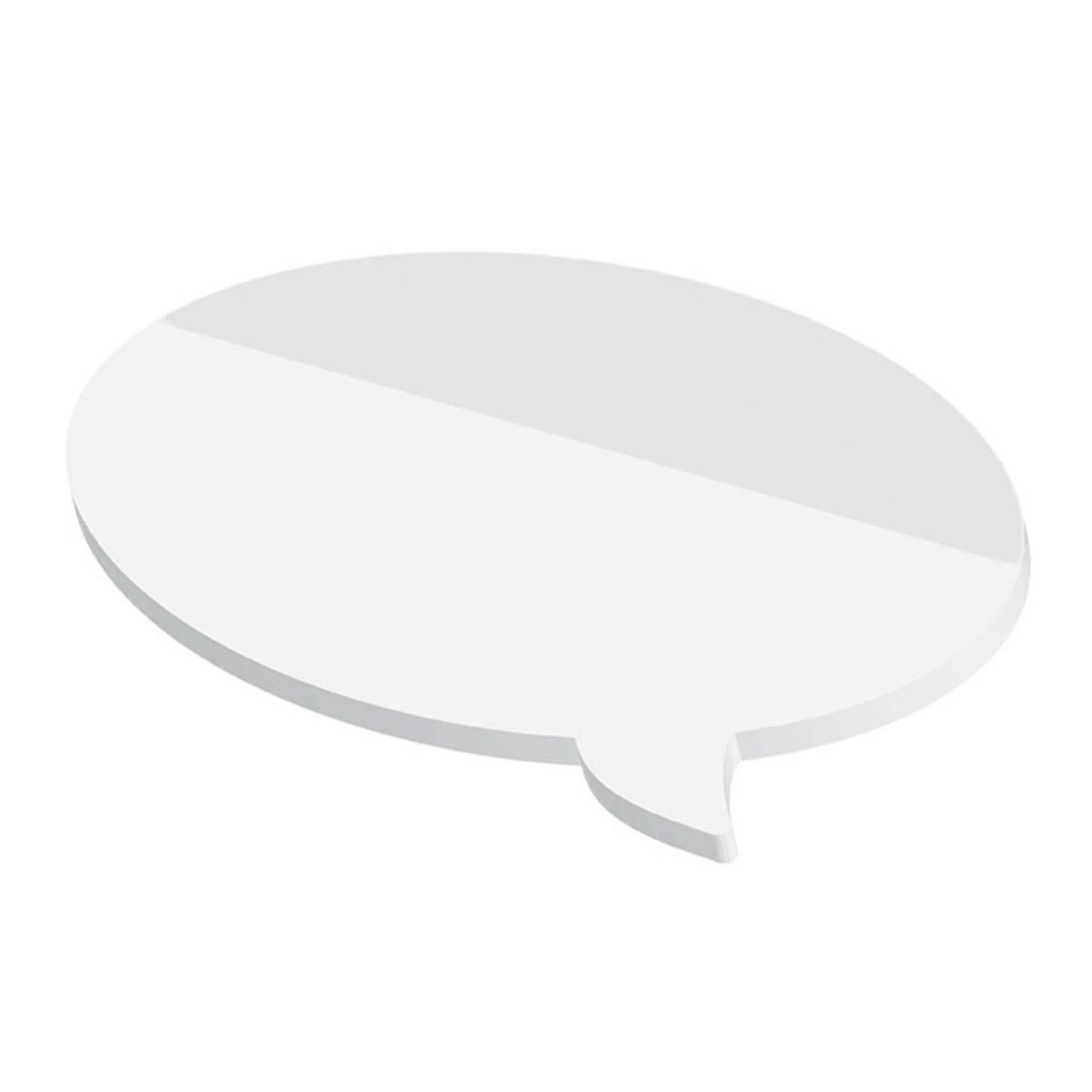 Naturweiße Sprechblasen Haftnotizen 98 x 65 mm mit Logo