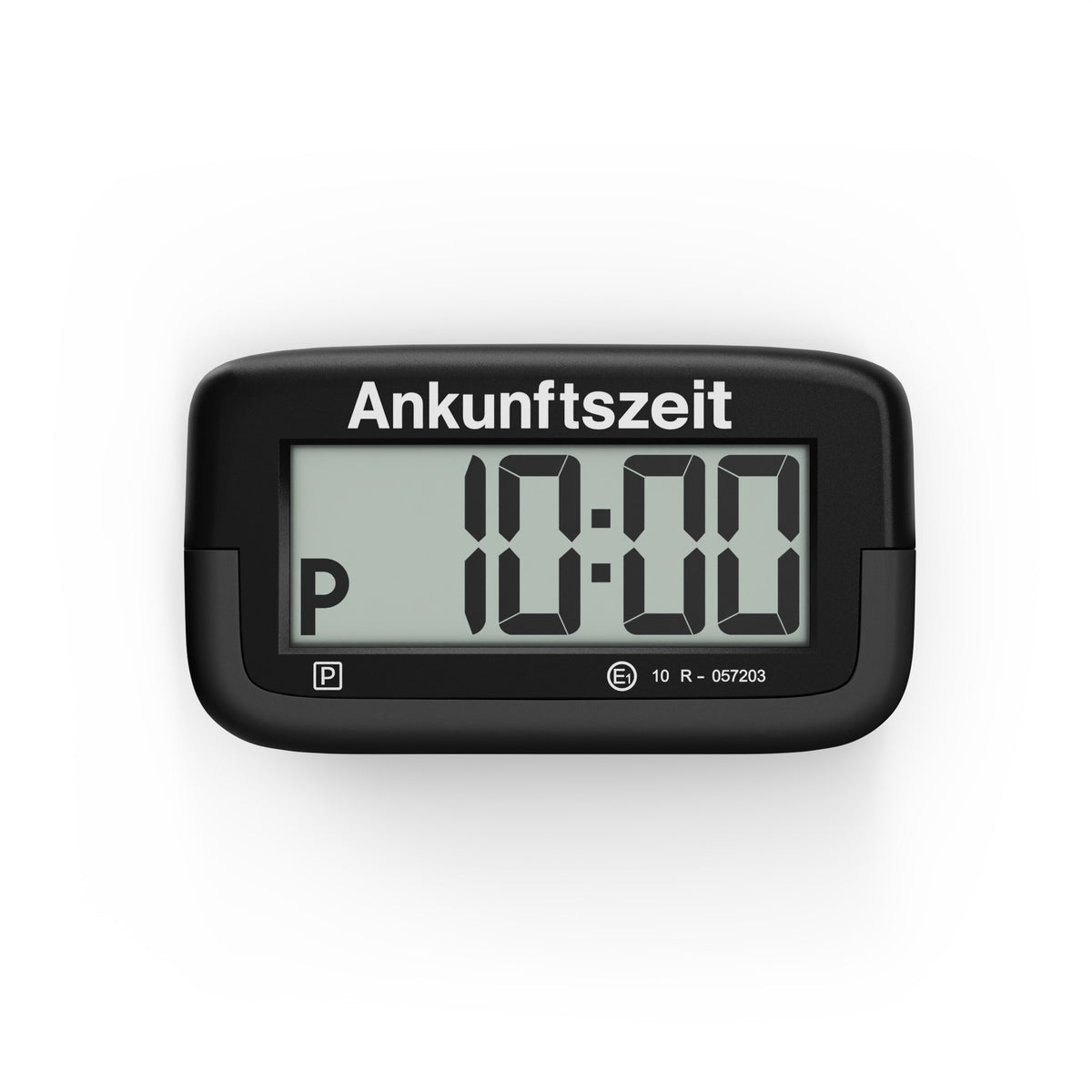 Needit Park Micro flache elektronische Parkscheibe mit Logo – Schwarz