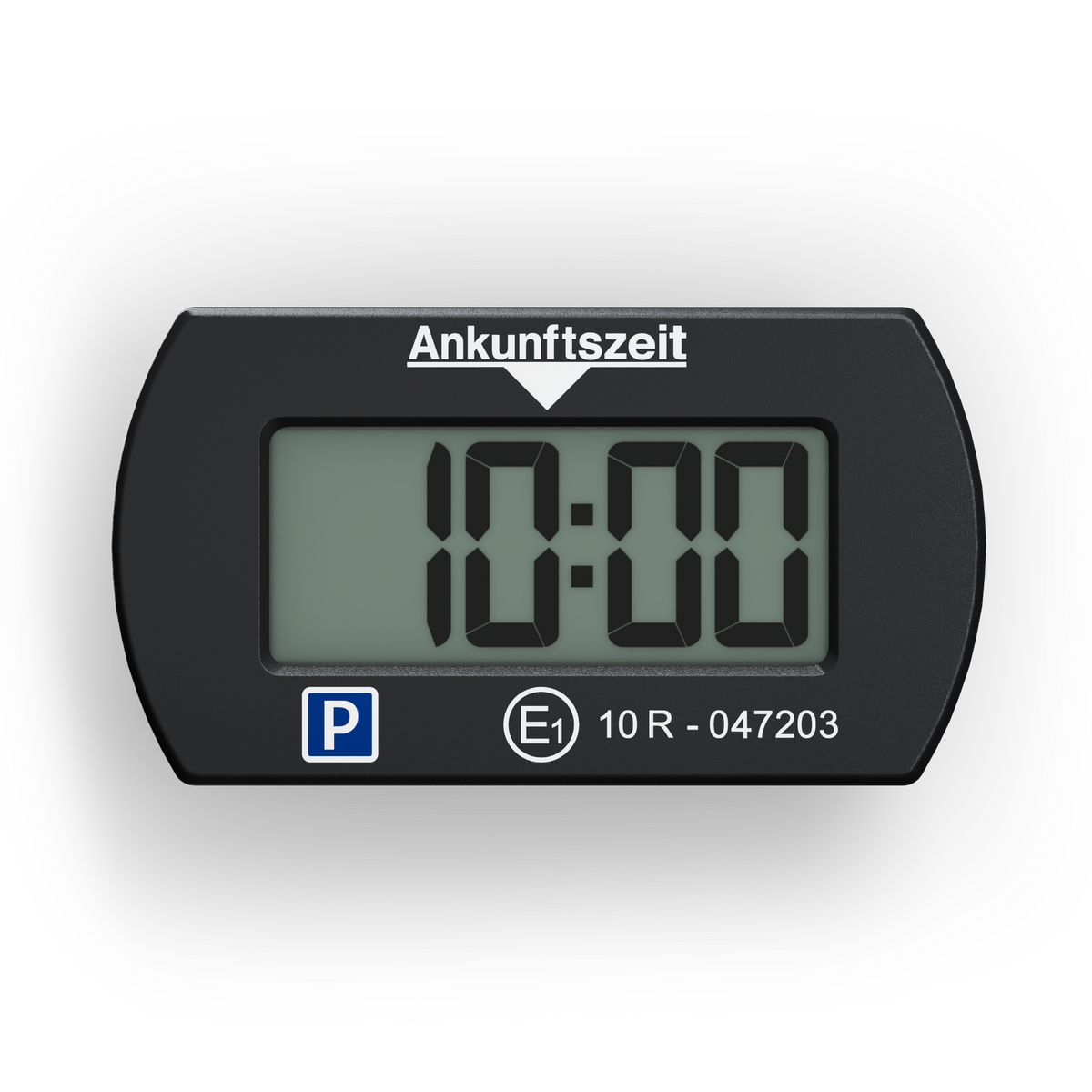 Needit Park Mini elektronische Parkscheibe in Schwarz mit Logo