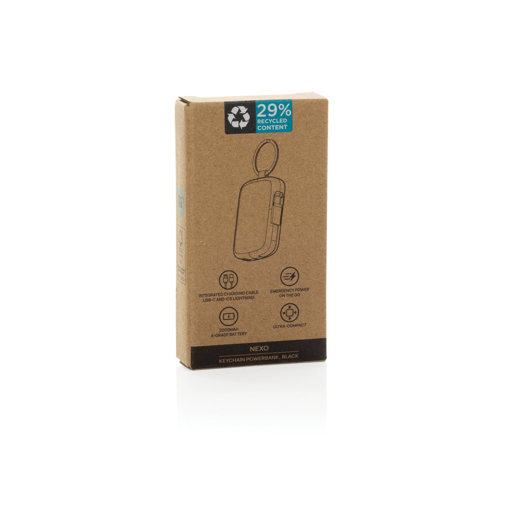 Nexo RCS Key-Chain-Powerbank 2.000mAh mit integr. Kabeln
