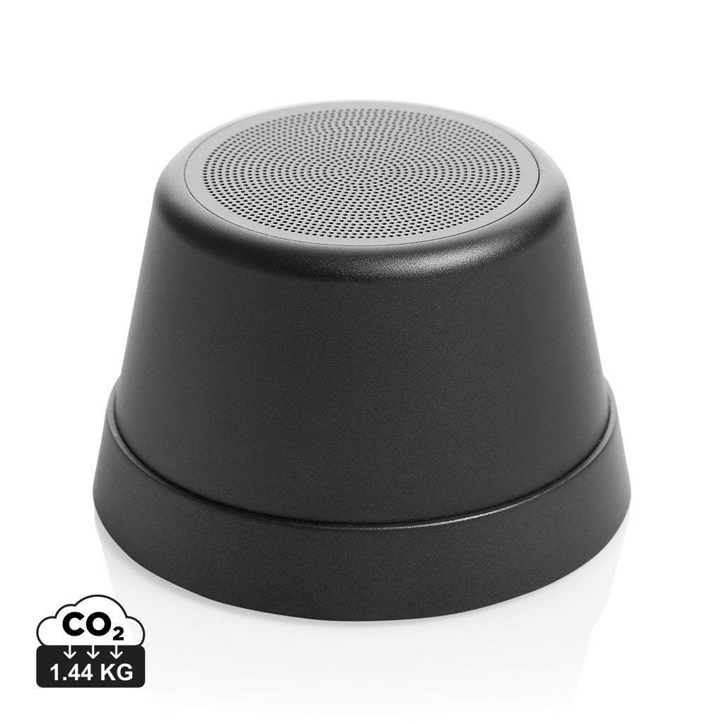 Nivio magnetischer 5W-Speaker aus RCS recyceltem Aluminium – schwarz