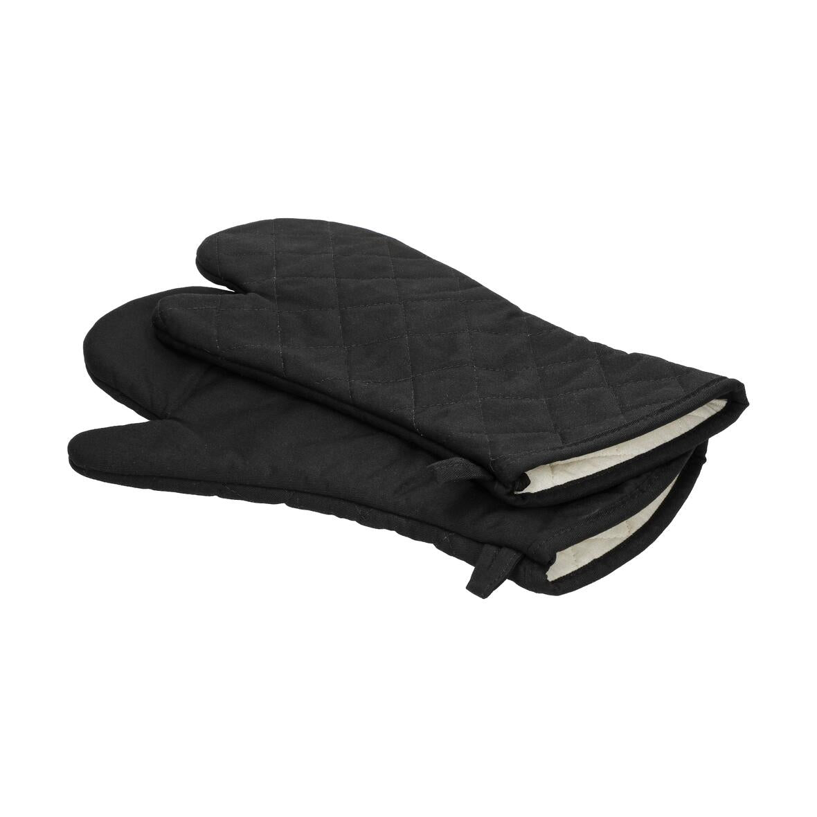 Ofenhandschuh „Heat resistant“, 2er Set – Schwarz