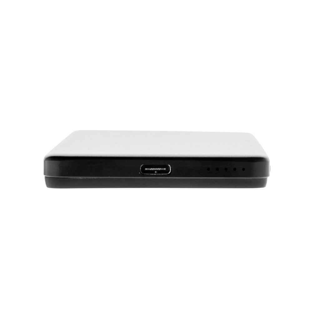 Orion 5.000mAh 5W magnetische Powerbank aus RCS rec. Alu – schwarz
