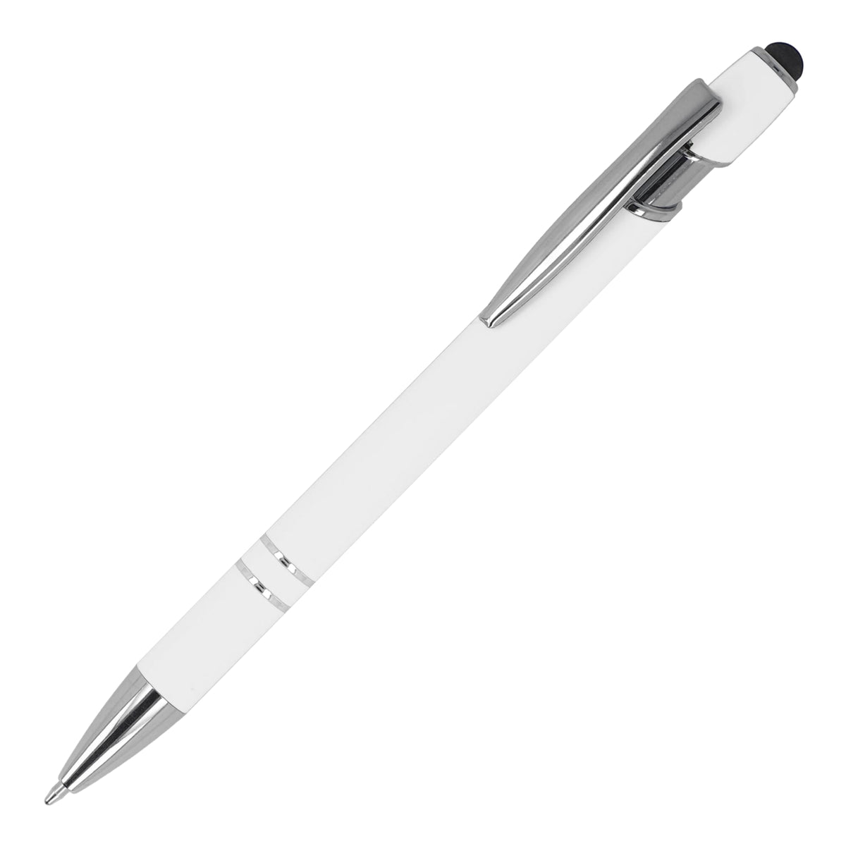 Paris Soft Touch Kugelschreiber aus Aluminium mit Stylus, schwarze Tinte