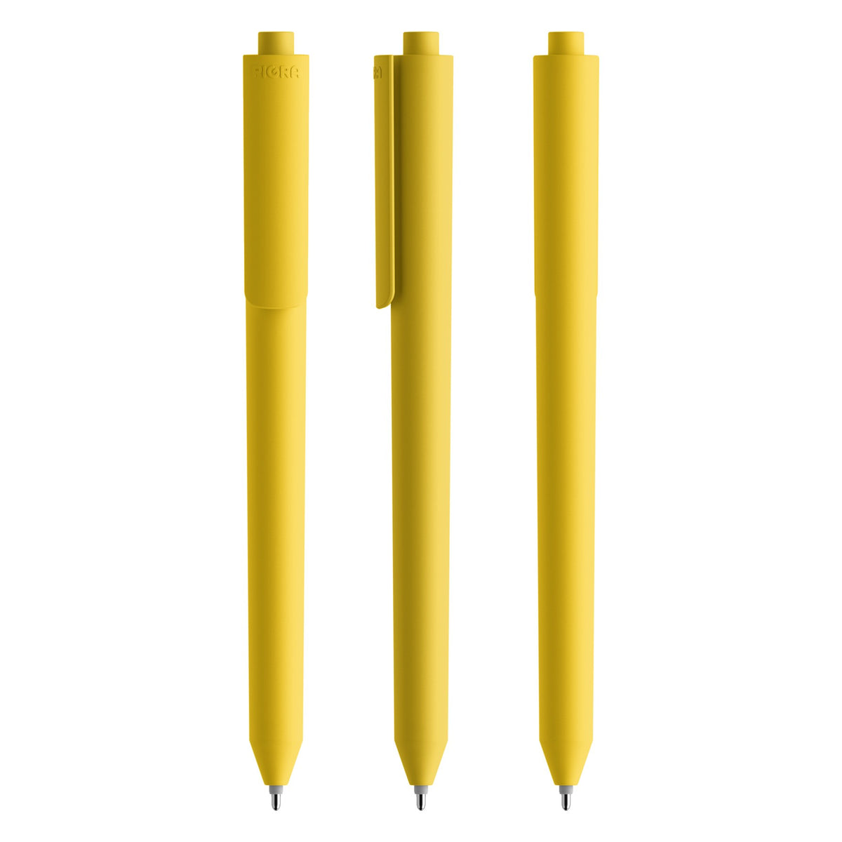 Pigra P03 Druckkugelschreiber Soft Touch – Gelb R401