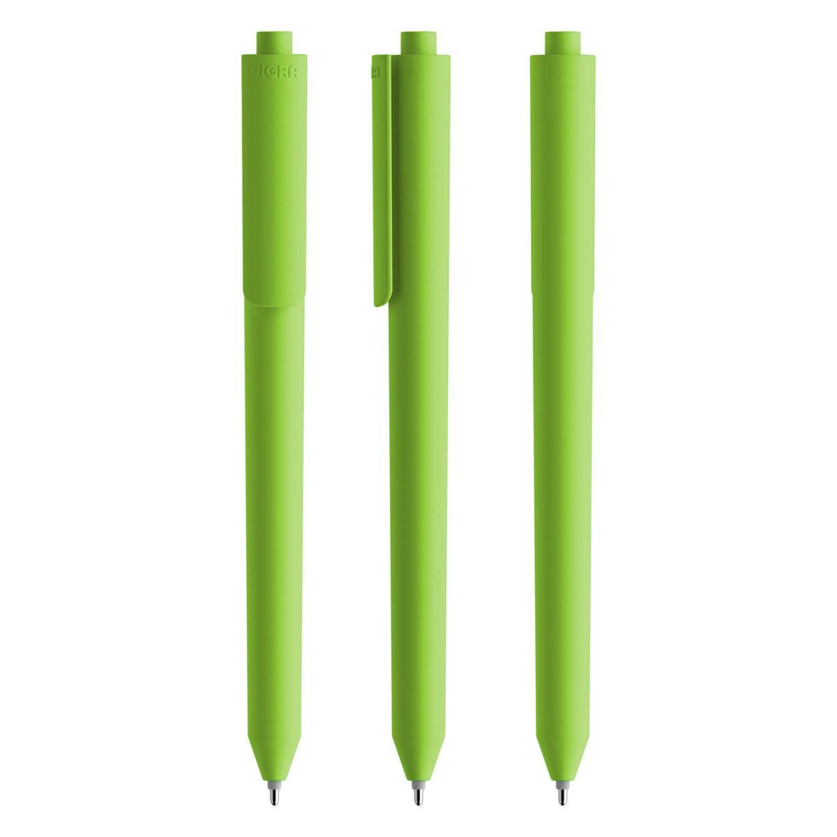 Pigra P03 Druckkugelschreiber Soft Touch – Grün R1001
