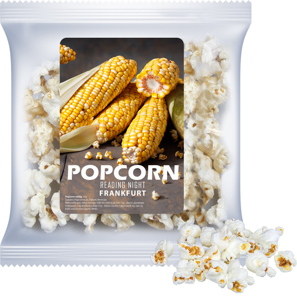 Popcorn Duo in der Maxi XL Tüte mit Etikett – Popcorn süß, ca. 20 g