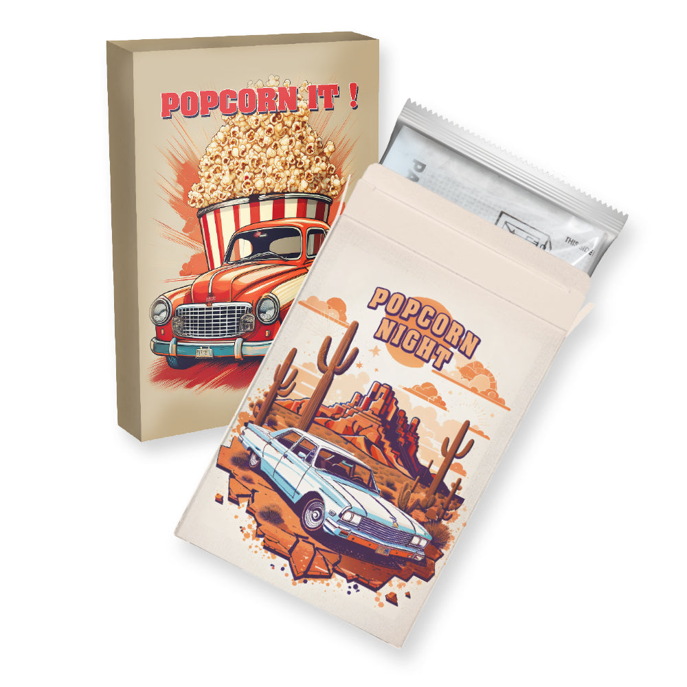 Popcorn und Müsli Mix in der Faltschachtel