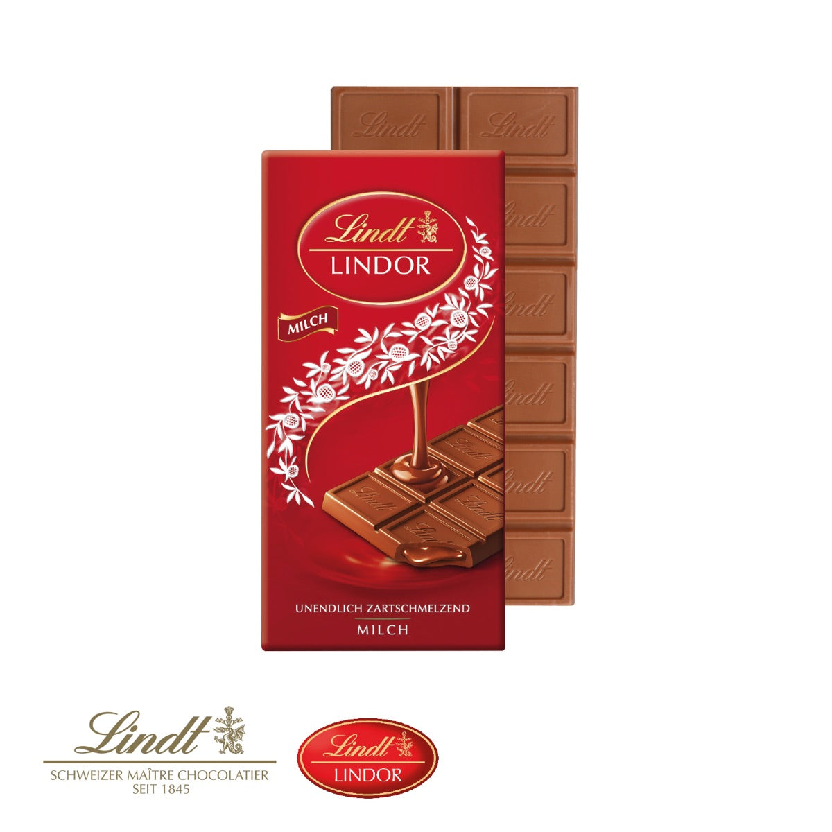 Werbeschuber mit Tafel Lindt Lindor als Füllung