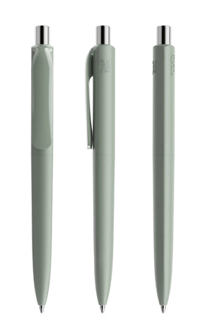 prodir DS8 True Biotic Kugelschreiber in jade mit silber poliertem Druckknopf