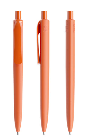 prodir DS8 True Biotic Kugelschreiber in orange mit orangenem Druckknopf