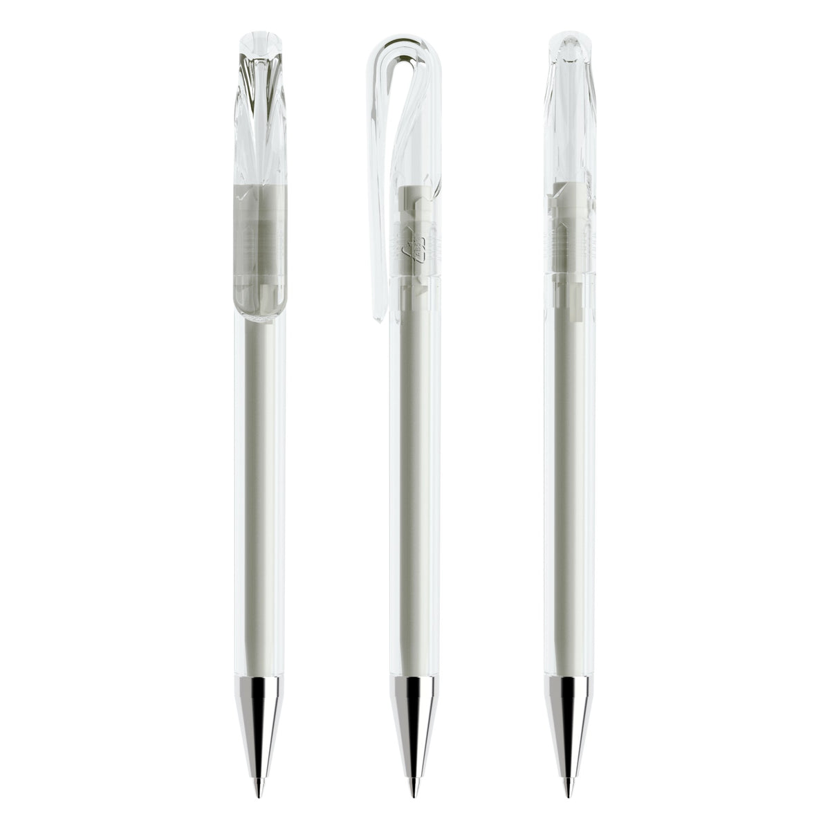 prodir DS1 Drehkugelschreiber transparent mit Metallspitze