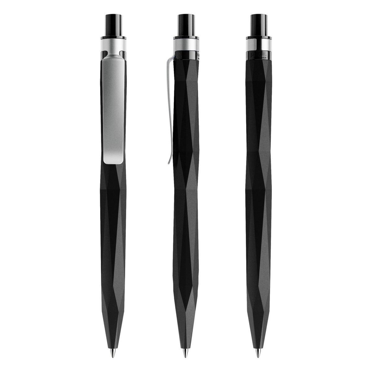 prodir QS20 Druckkugelschreiber matt mit Metallclip – Schwarz M75-S70