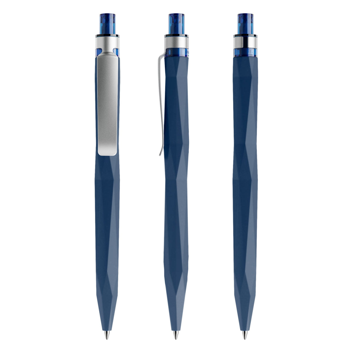 prodir QS20 Soft Touch Druckkugelschreiber mit Metallclip – Sodalithblau R62-S70