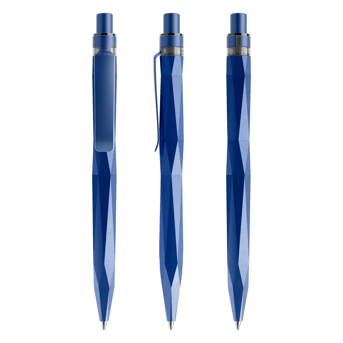 prodir QS20 Stone Druckkugelschreiber mit Metallclip – Sideralblau / Sideralblau satiniert Q61-S61 S