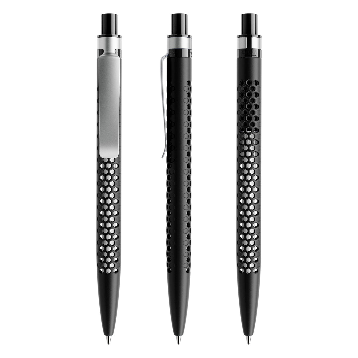 prodir QS40 Druckkugelschreiber matt mit Metallclip – Schwarz M75-S70