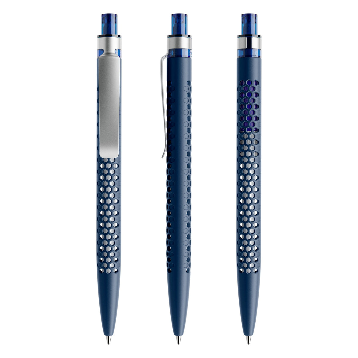 prodir QS40 Druckkugelschreiber matt mit Metallclip – Sodalithblau M62-S70