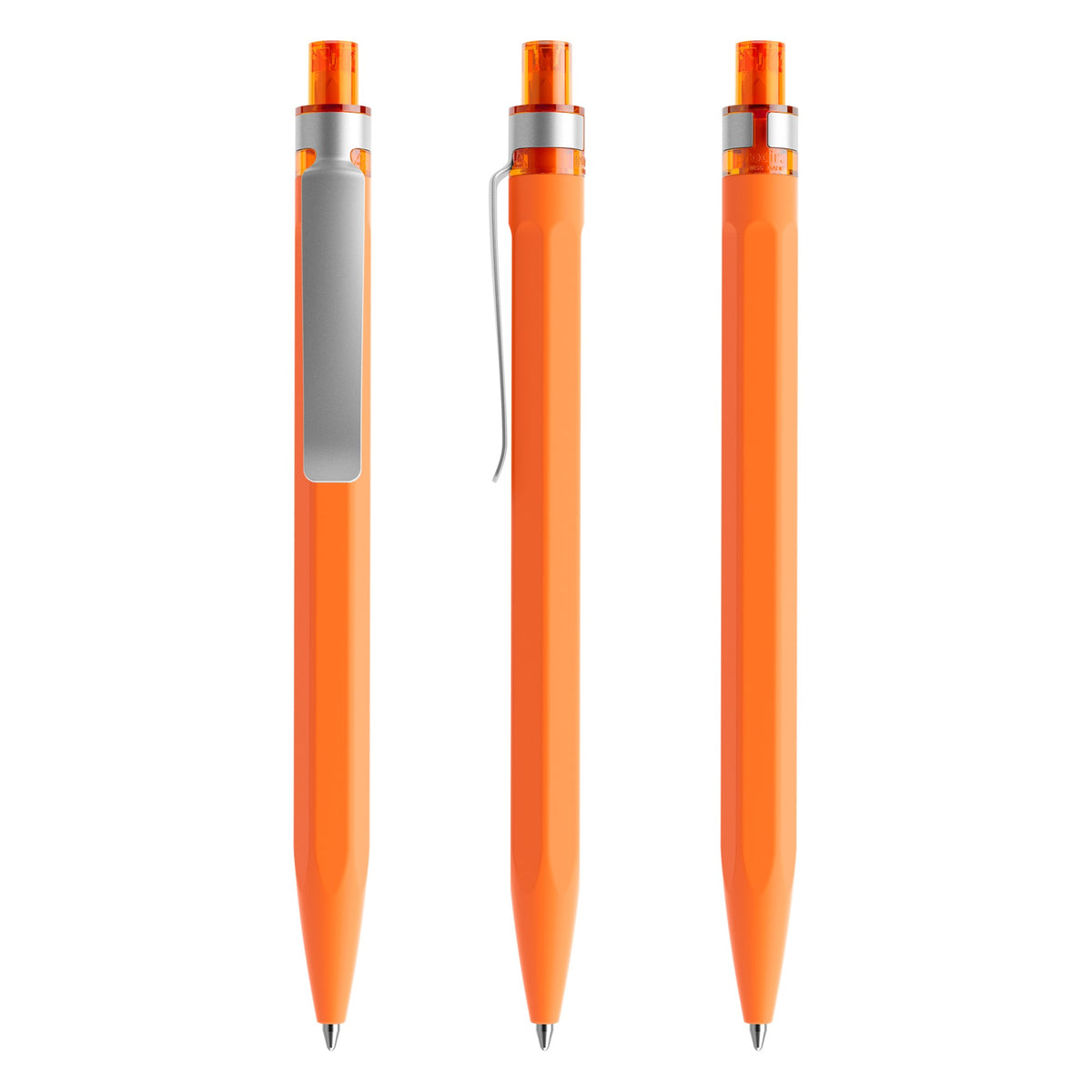 prodir QS50 Druckkugelschreiber Soft Touch mit Metallclip – Orange R10-S70