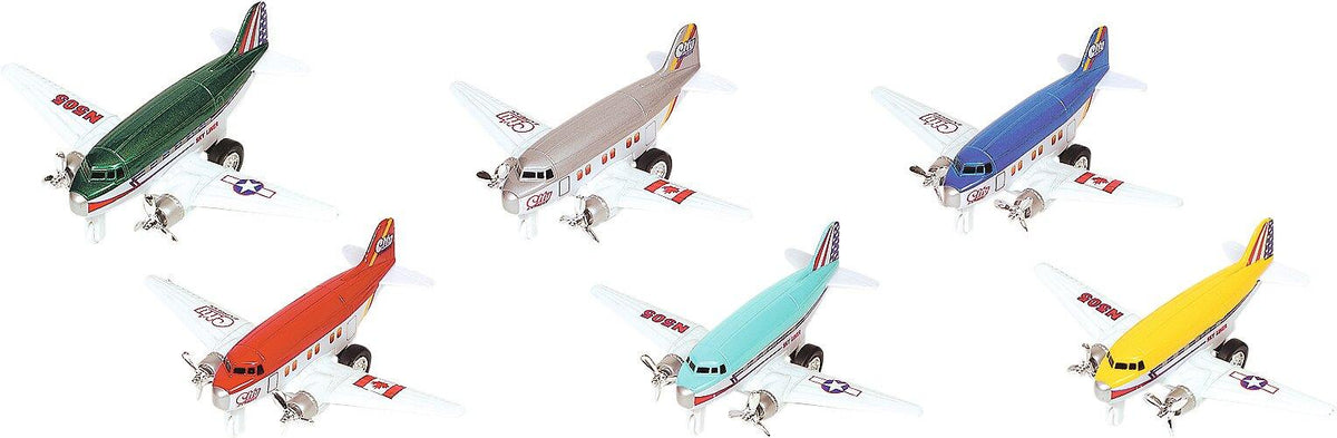 Propellerflugzeuge aus Spritzguss 12er Set von goki – Ansicht