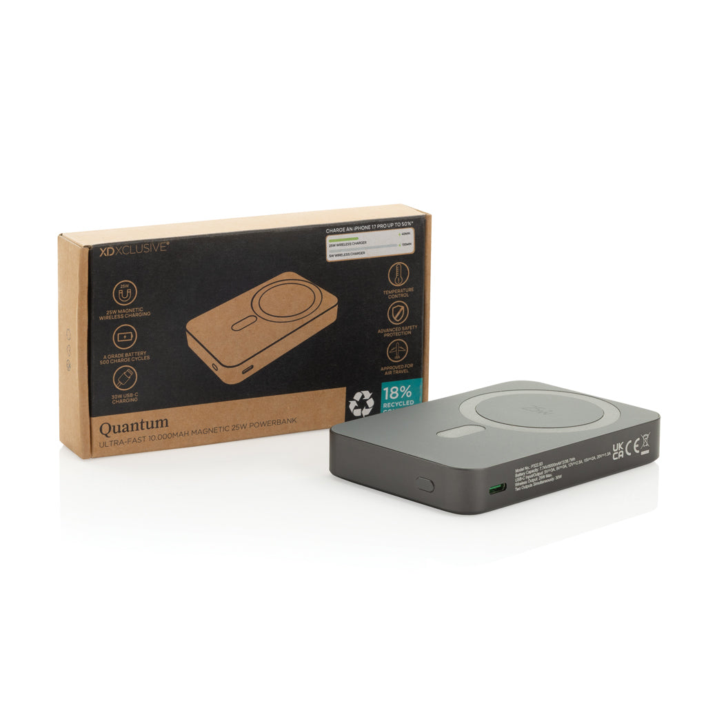 Quantum RCS Ultra-Fast 25W 10.000mAh magnetische Powerbank