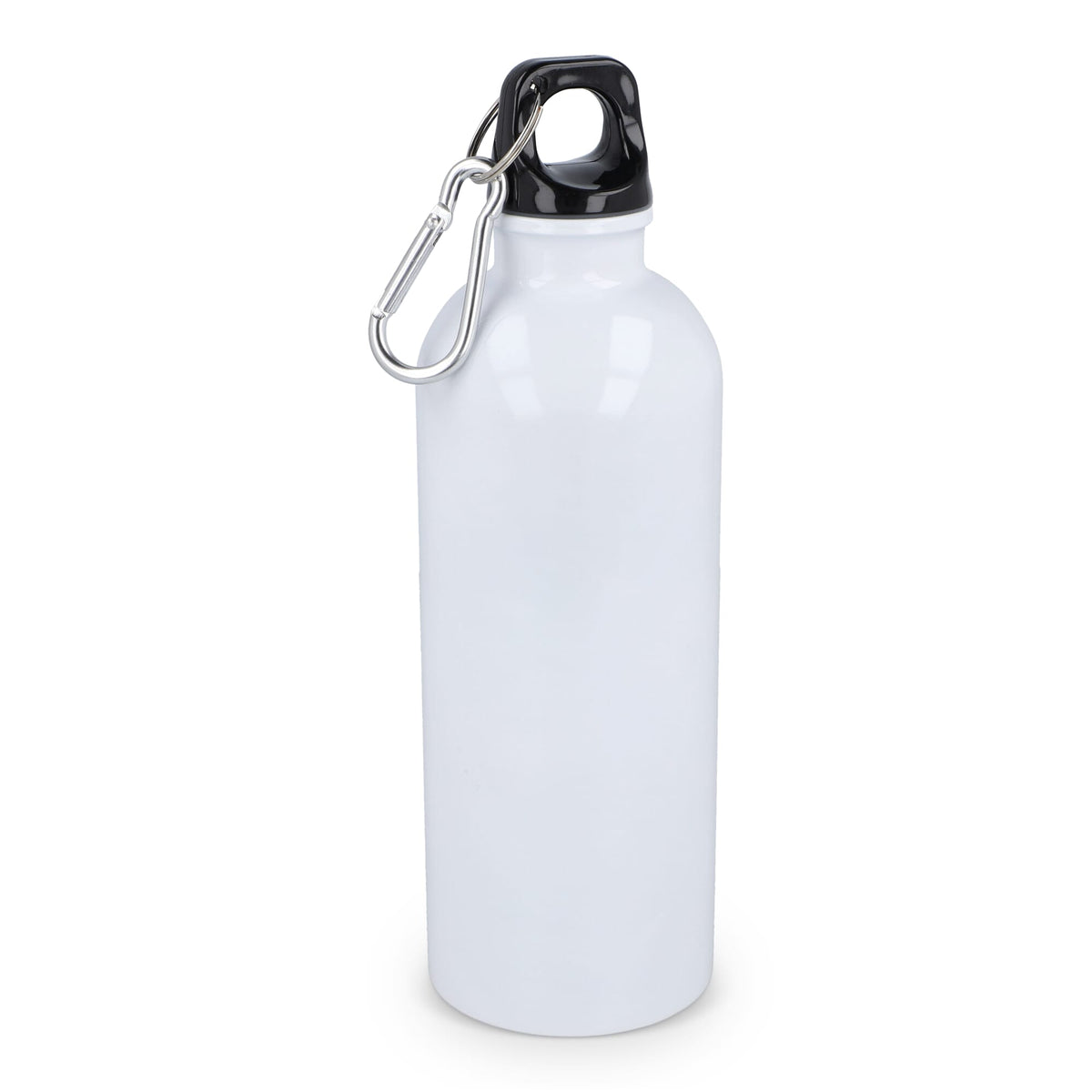 Einwandige Edelstahlflasche mit Karabiner, 500 ml
