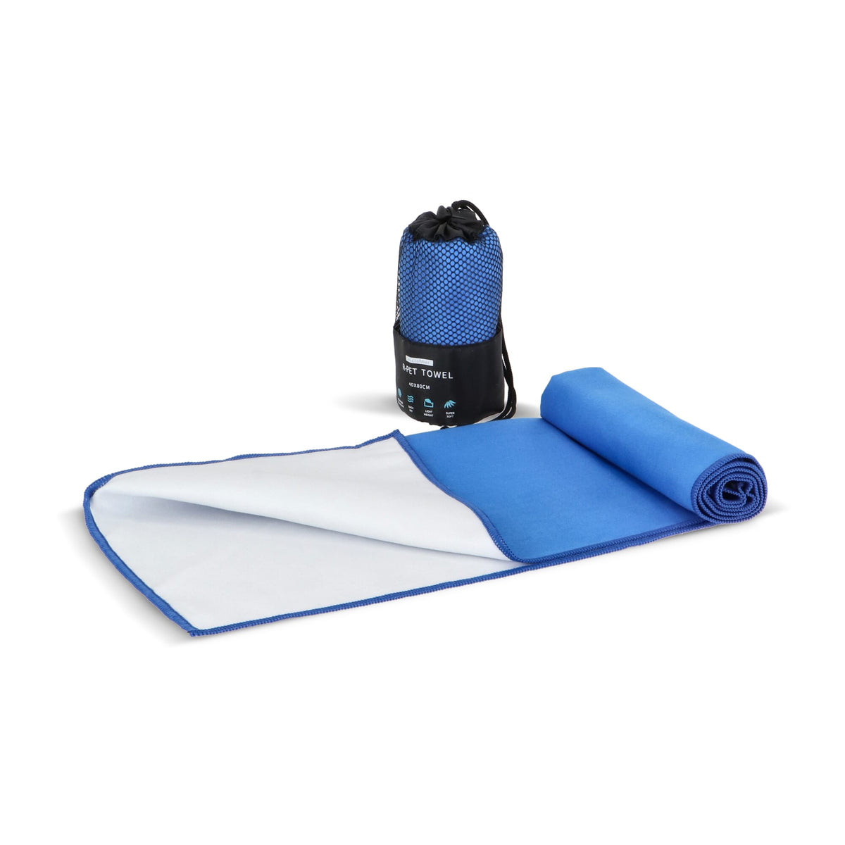 PET Schnelltrocknungshandtuch 40 × 80 cm mit Beutel, Sublimationsdruck