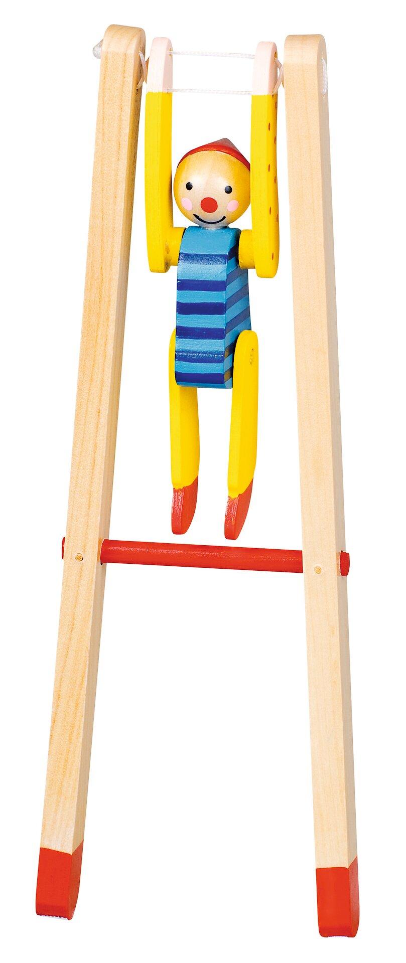 Reckturner Clown Linoh aus Holz am Gestell