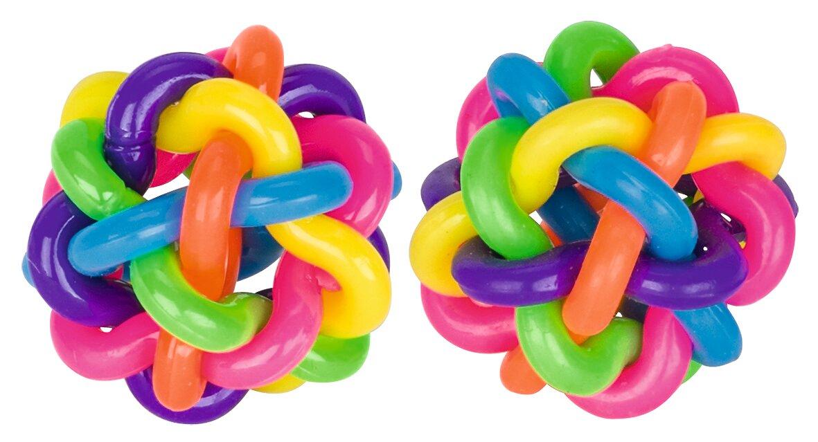 Regenbogenbälle aus verschlungenen Ringen, 24er Set – Ansicht