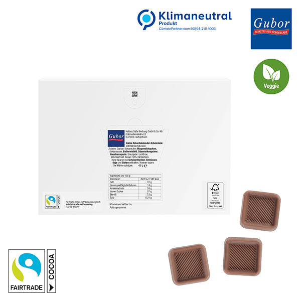 reinpapier A5 Schokoladen-Adventskalender