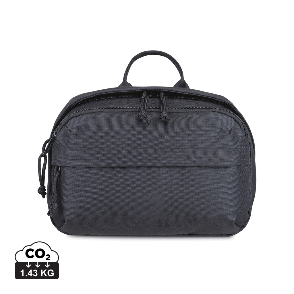 Renew AWARE™ rPET Kosmetiktasche – schwarz