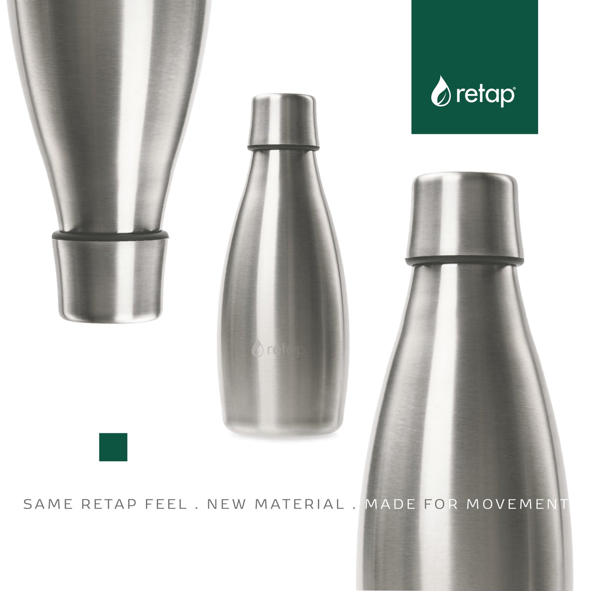 Retap Edelstahlflasche 0,5 Liter – 0,5 L, weitere Ansicht
