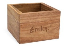 Retap Holzbox aus Akazie für Flavour Tabletten – Klein, 1 Fach