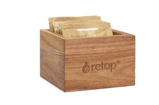Retap Holzbox aus Akazie für Flavour Tabletten – Klein, 1 Fach, weitere Ansicht