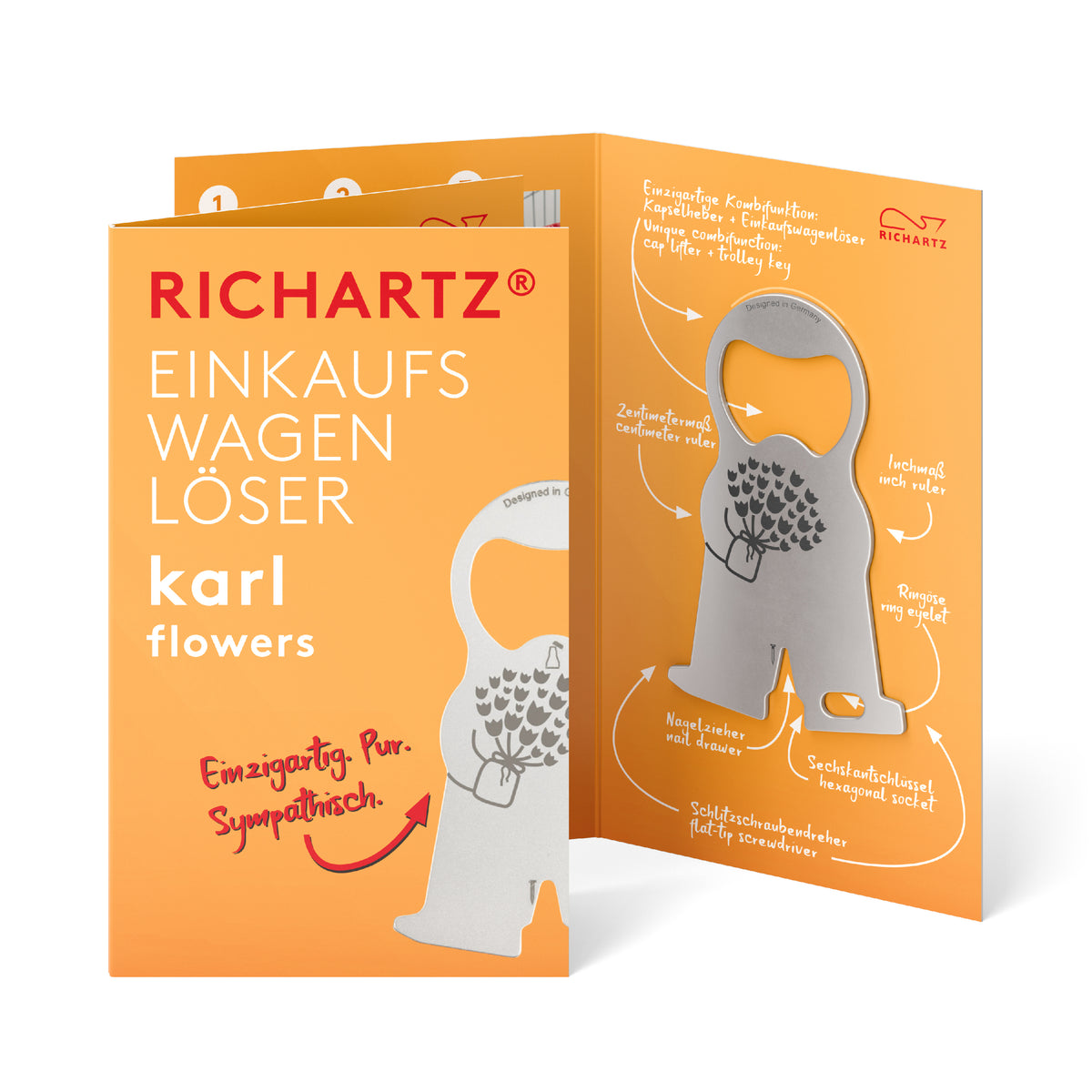 RICHARTZ Einkaufswagenlöser karl flowers für Blumen und Garten – Verpackung