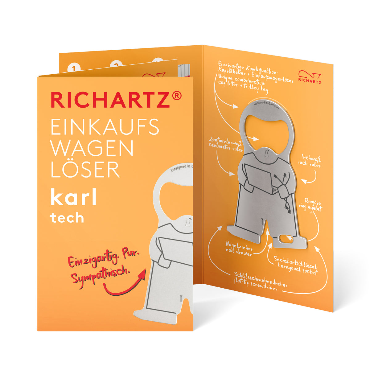 RICHARTZ Einkaufswagenlöser karl tech für IT und Technik – Verpackung