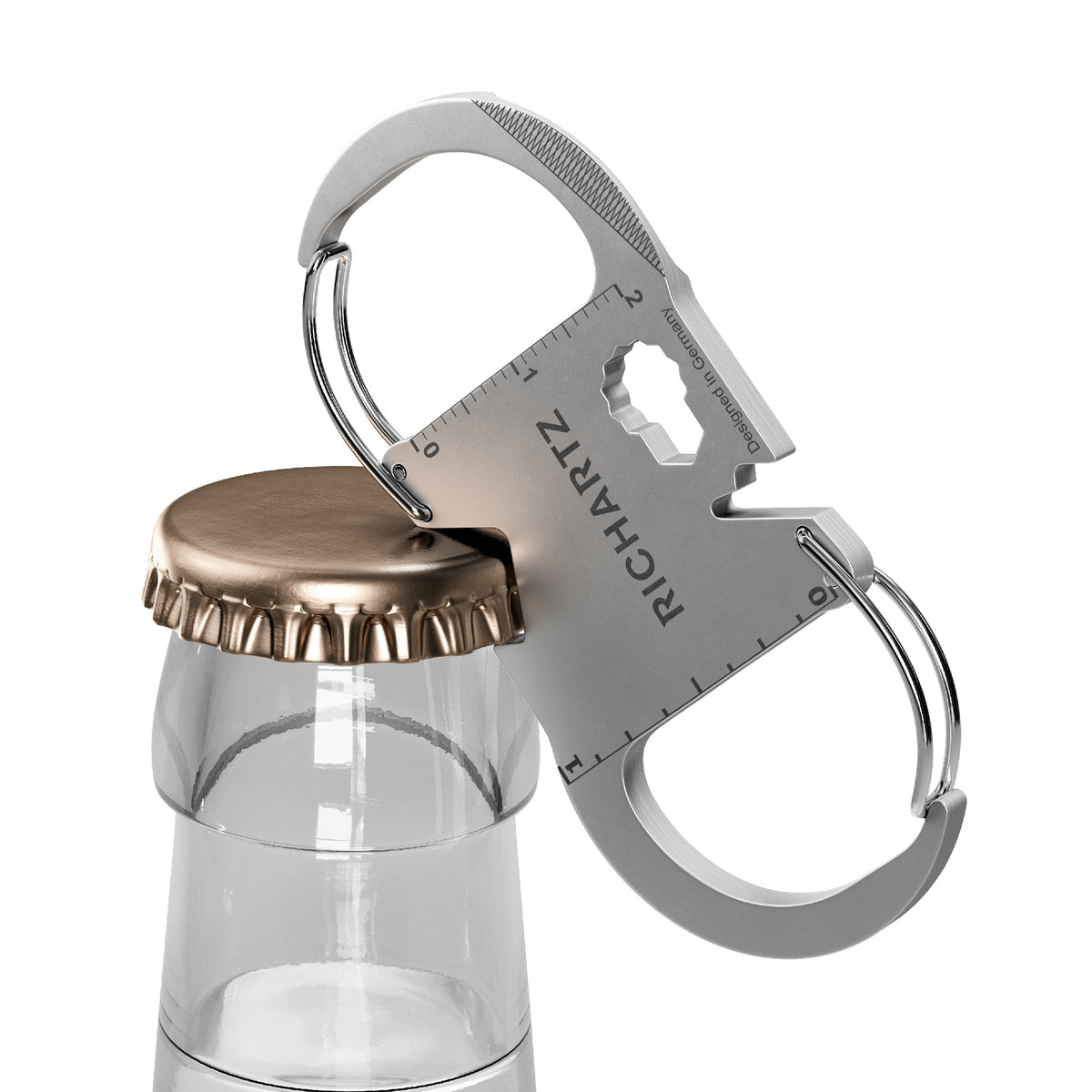 RICHARTZ KEY ORGANIZER classic 2 mit zwei Karabinern – Flaschenöffner