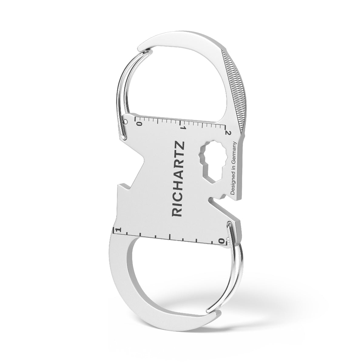 RICHARTZ KEY ORGANIZER classic 2 mit zwei Karabinern – Ansicht schräg