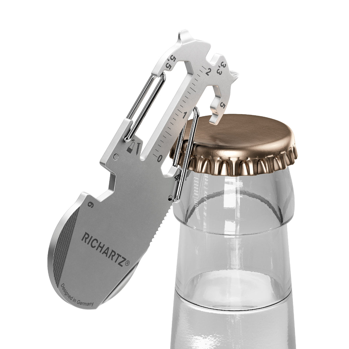 RICHARTZ KEY ORGANIZER modern 2 Doppelhaken – Flaschenöffner