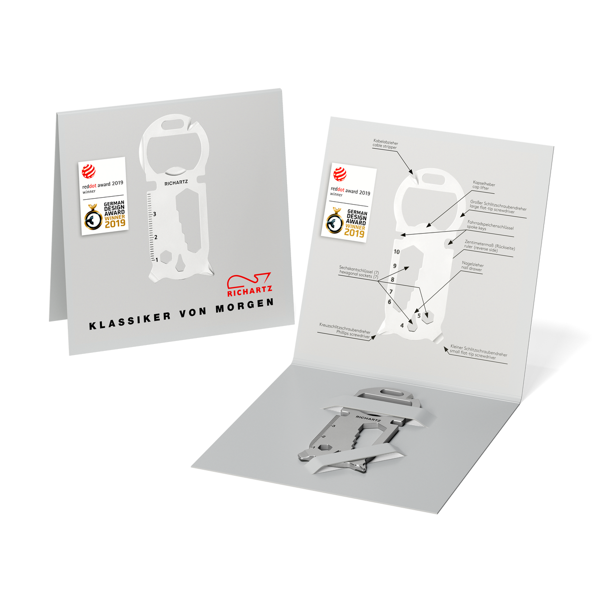 RICHARTZ KEY TOOL 16+ Schlüsselwerkzeug – Verpackung