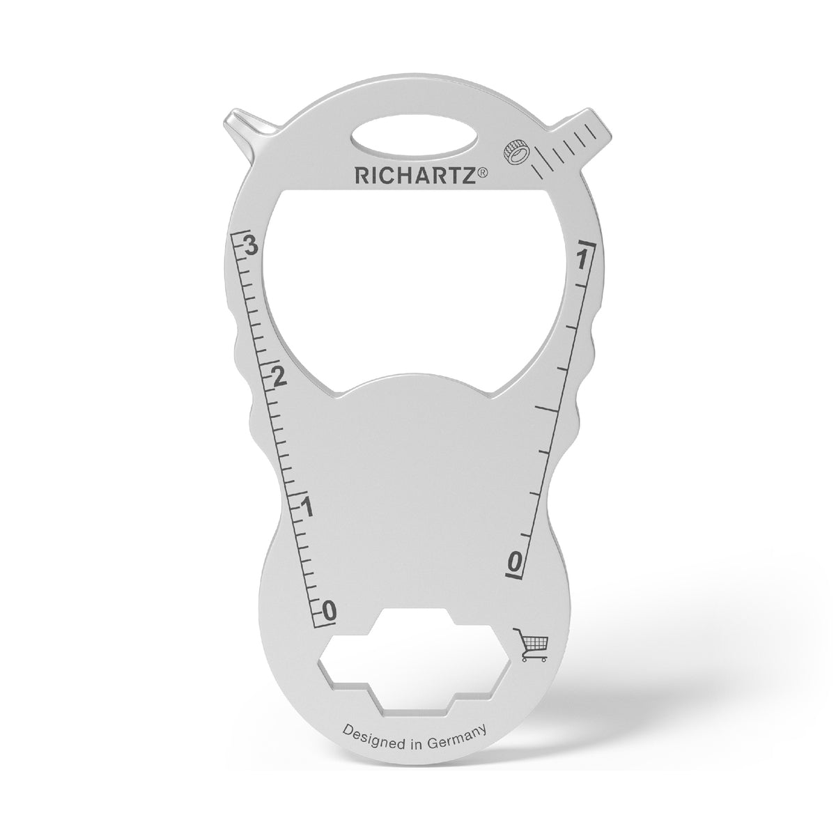 RICHARTZ KEY TOOL compact shop Einkaufswagenlöser Anhänger – Rückseite