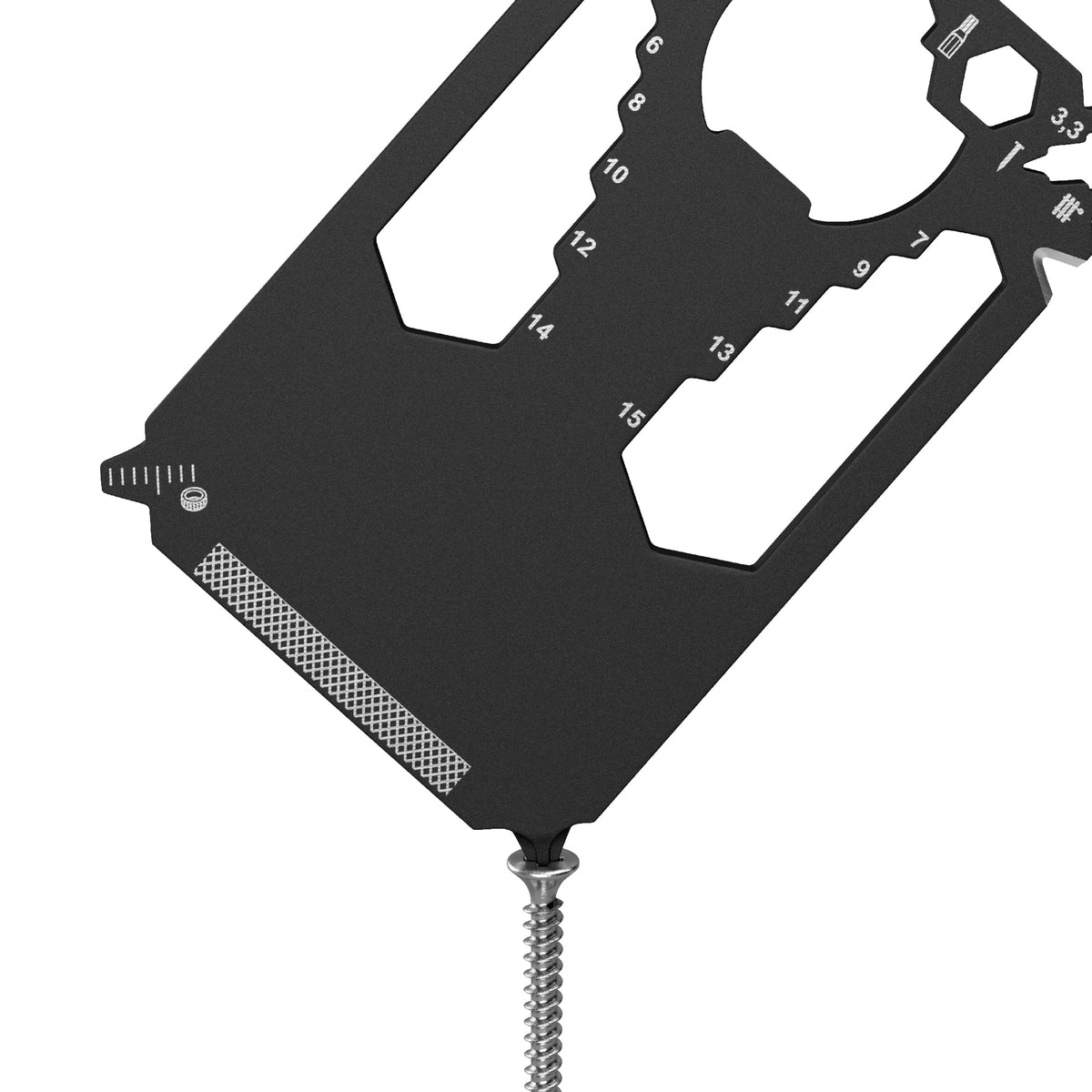 RICHARTZ POCKET CARD black 28+ Multitool im Kartenformat – Schraubendreher