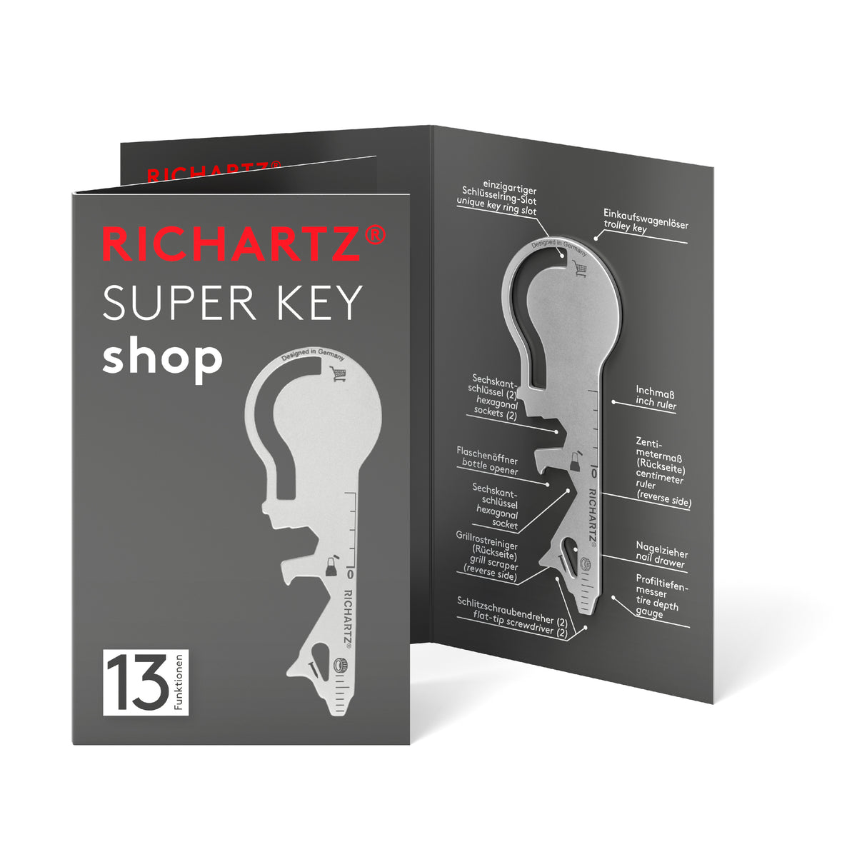 RICHARTZ SUPER KEY shop Einkaufswagenlöser – Verpackung