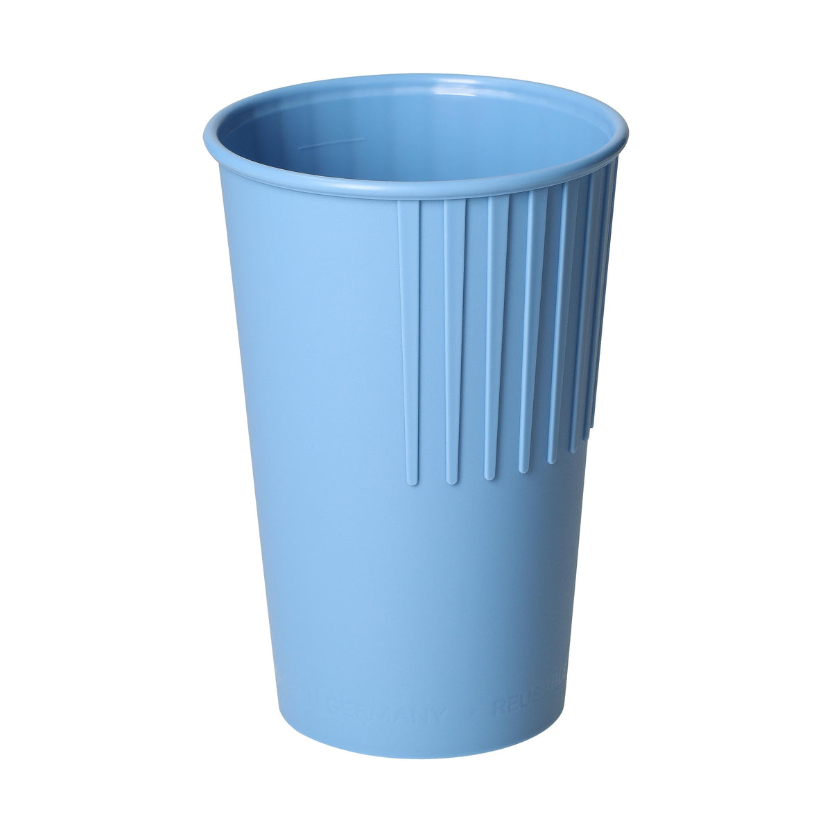 Riffel-Becher „ToGo“, 300 ml – Behagliches blau