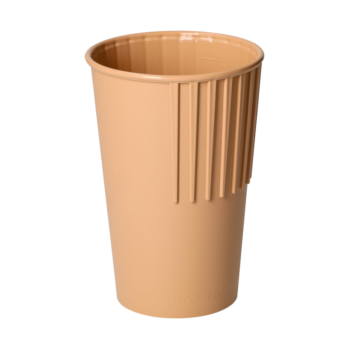 Riffel-Becher „ToGo“, 300 ml – Beständiges braun