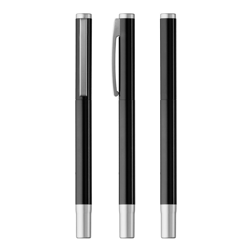 Rollerball aus Metall mit Bügelclip und Kappe