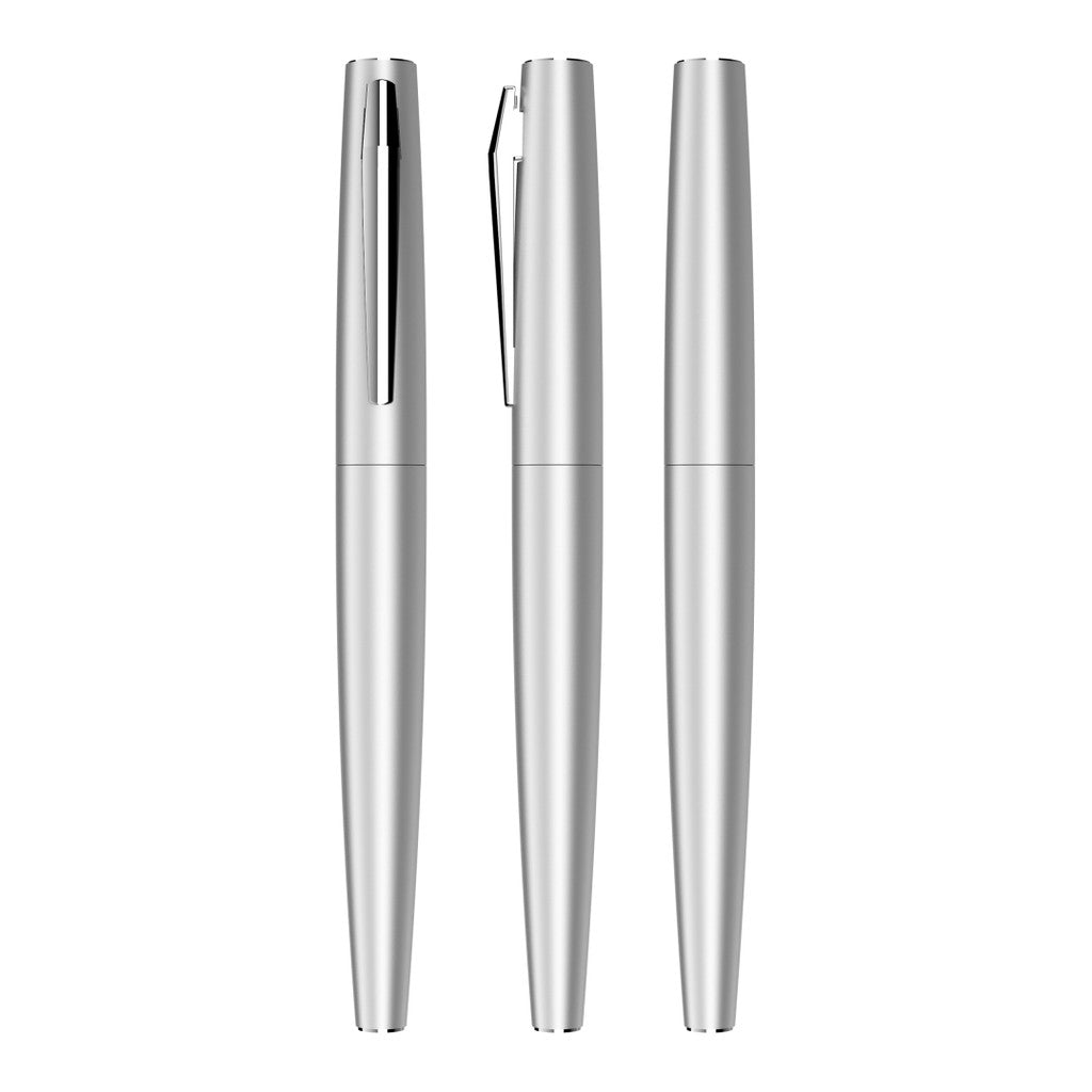 Rollerball aus Metall mit konischer Form – Silber