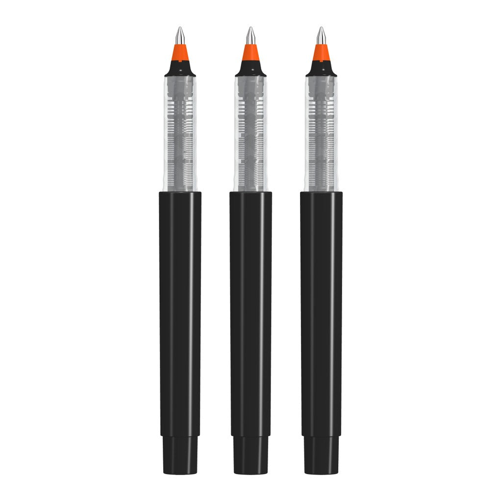 Rollerball gedeckt mit geriffelter Griffzone – Orange