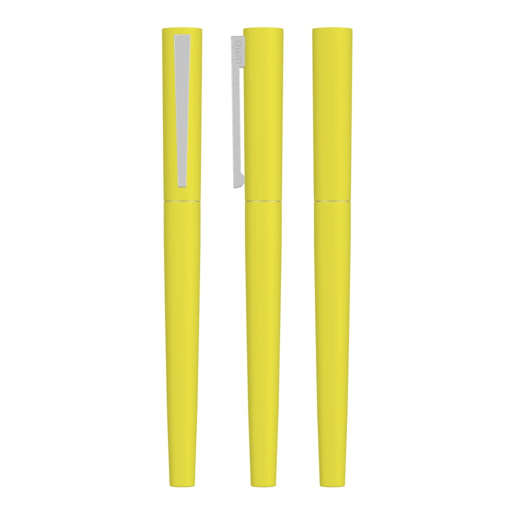 Rollerball Soft Touch mit Domingstopfen – Gelb